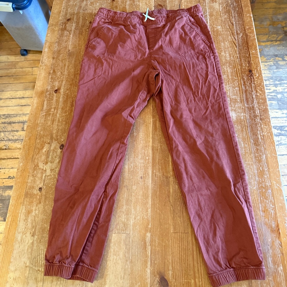 Cat & Jack Boys’ Jogger Pants – Husky Size XL (16) – Brick Red